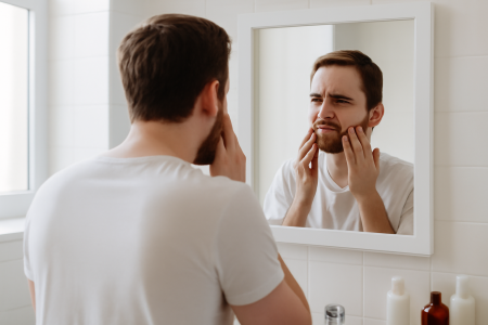 Acné adulte chez l'homme : causes hormonales souvent ignorées